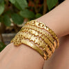 Wholesale Geometric Electroplated Stainless Steel Heart Star Flower Bracelet Jewelry Bangle