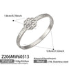 Wholesale Geometric Electroplated Stainless Steel Heart Star Flower Bracelet Jewelry Bangle