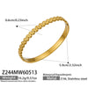 Wholesale Geometric Electroplated Stainless Steel Heart Star Flower Bracelet Jewelry Bangle