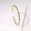 Wholesale Geometric Electroplated Stainless Steel Open Bracelet Accessories