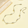 Wholesale Geometric Electroplated Stainless Steel Oval Hollow Ball Necklace For Men And Women