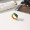 Wholesale Geometric Electroplated Stainless Steel Women's Ring In Ins Style