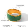 Wholesale Geometric Electroplated Stainless Steel Women's Ring In Ins Style