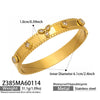 Wholesale Geometric Electroplated Stainless Steel Zircon And Acrylic Flower Bracelet Set