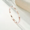 Wholesale Geometric Electroplated Titanium Steel Honeycomb Bracelet