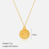 Wholesale Geometric Encrusted Electroplated Titanium Steel And Stainless Steel Cross Chain Necklace For Women