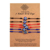 Wholesale Geometric Evil Eye Woven Adjustable Bracelet With Electroplating