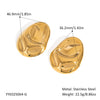 Wholesale Geometric Exaggerated High End Temperament Earrings For Women Made Of Titanium Steel And Stainless Steel With Pvd Vacuum Real Gold Electroplating