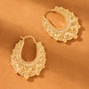 Wholesale Geometric Exaggerated Personality Irregular Crown Earrings For Women Copper Gold Plated