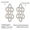 Wholesale Geometric Exaggerated Water Drop Tassel Earrings For Girls Titanium Steel Jewelry With Pvd Vacuum Real Gold Electroplating