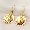 Wholesale Geometric Exaggerated Women's Stainless Steel Windmill Multiring Earrings With Electroplating
