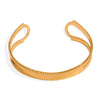 Wholesale Geometric Exaggeration Style Cshaped Titanium Steel 18K Gold Plated Open Bracelet For Female