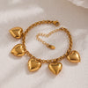 Wholesale Geometric Ferris Wheel Stainless Steel 18K Gold Plated Diy Bracelet For Women