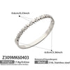 Wholesale Geometric Fivepointed Star And Heartshaped Zircon Inlay Stainless Steel Electroplated Bracelet Set