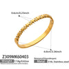 Wholesale Geometric Fivepointed Star And Heartshaped Zircon Inlay Stainless Steel Electroplated Bracelet Set