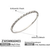 Wholesale Geometric Fivepointed Star And Heartshaped Zircon Inlay Stainless Steel Electroplated Bracelet Set