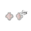 Wholesale Geometric Fourleaf Clover S925 Silver Electroplated Earrings For Women