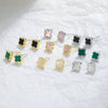 Wholesale Geometric Fourleaf Clover S925 Silver Electroplated Earrings For Women