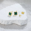 Wholesale Geometric Fourleaf Clover S925 Silver Electroplated Earrings For Women
