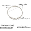 Wholesale Geometric Full Diamond Zircon Pendant Bracelet Set Stainless Steel 18K Gold Plated Jewelry