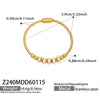 Wholesale Geometric Full Diamond Zircon Pendant Bracelet Set Stainless Steel 18K Gold Plated Jewelry