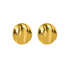 Wholesale Geometric Gold Electroplated 316L Stainless Steel Irregular Gloss Stud Earrings For Women