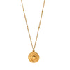 Wholesale Geometric Gold Plated Stainless Steel Bead Chain Necklace Pendant For Women