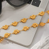 Wholesale Geometric Gold Plated Stainless Steel Conch Bracelet And Necklace For Women