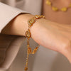 Wholesale Geometric Gold Plated Stainless Steel Conch Bracelet And Necklace For Women