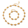 Wholesale Geometric Gold Plated Stainless Steel Conch Bracelet And Necklace For Women