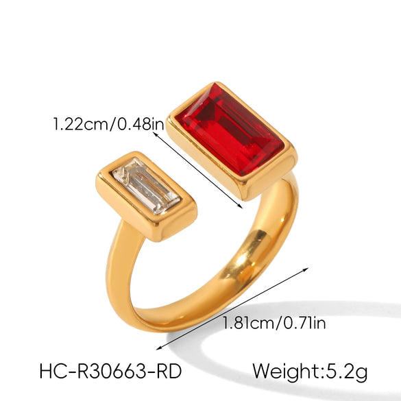 Wholesale Geometric Gold Plated Stainless Steel Rings For Women