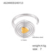 Wholesale Geometric Gold Ring Titanium Steel Electroplated Light Luxury Women's Fashionable Accessory