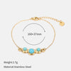 Wholesale Geometric Goldplated Stainless Steel Pendant Bracelet For Women