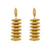 Wholesale Geometric Handassembled Water Drop Tassel Earrings For Women Stainless Steel 18K Gold Plated