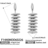 Wholesale Geometric Handassembled Water Drop Tassel Earrings For Women Stainless Steel 18K Gold Plated