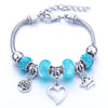 Wholesale Geometric Handmade Alloy Beaded Bracelet With Crown Pendant And Lobster Buckle For Couples
