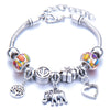 Wholesale Geometric Handmade Alloy Beaded Bracelet With Crown Pendant And Lobster Buckle For Couples