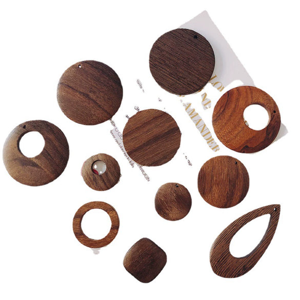 Wholesale Geometric Handmade Brown Original Wood Jewelry Accessories For Earrings