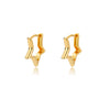 Wholesale Geometric Heart Shaped Copper Earrings For Women With Micro Inlaid Zircon And Star Design