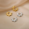 Wholesale Geometric Heart Shaped Copper Earrings For Women With Micro Inlaid Zircon And Star Design