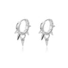 Wholesale Geometric Heart Shaped Copper Earrings For Women With Micro Inlaid Zircon And Star Design