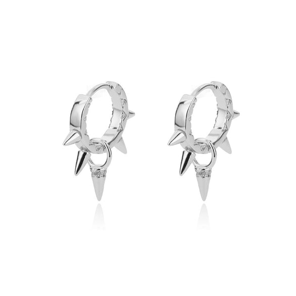 Wholesale Geometric Heart Shaped Copper Earrings For Women With Micro Inlaid Zircon And Star Design