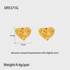 Wholesale Geometric Heartshaped 18K Gold Plated Stainless Steel Earrings For Women