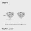 Wholesale Geometric Heartshaped 18K Gold Plated Stainless Steel Earrings For Women