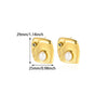 Wholesale Geometric Heartshaped Stainless Steel And Goldplated Earrings For Unisex