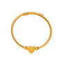 Wholesale Geometric Heartshaped Twistable Open Bracelet Stainless Steel 18K Gold Plated Jewelry