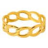 Wholesale Geometric Hollow Cross 18K Gold Plated Stainless Steel Bracelet For Women