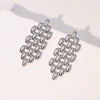Wholesale Geometric Hollow Stainless Steel Earrings With Electroplating For Women Exaggerated And High Sense Non Fading