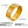 Wholesale Geometric Hollowout Microinlaid Zircon Stainless Steel Goldplated Bracelet Elegant Jewelry