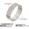 Wholesale Geometric Hollowout Microinlaid Zircon Stainless Steel Goldplated Bracelet Elegant Jewelry